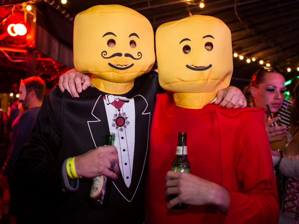 Halloween Loop revelers in Wilmington in 2014.