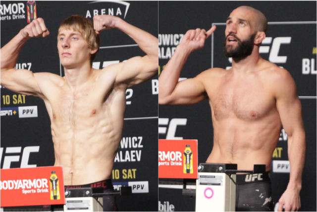 UFC 282 video: Paddy Pimblett, Jared Gordon make weight for co-headliner