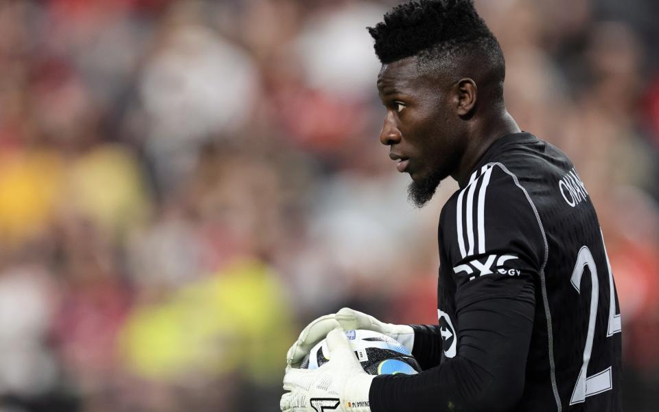 Andre Onana was not afraid to make his presence felt among his new team-mates during their pre-season tour match against Borussia Dortmund in Las Vegas - Andre Onana told to keep berating Manchester United defenders after Harry Maguire mistake