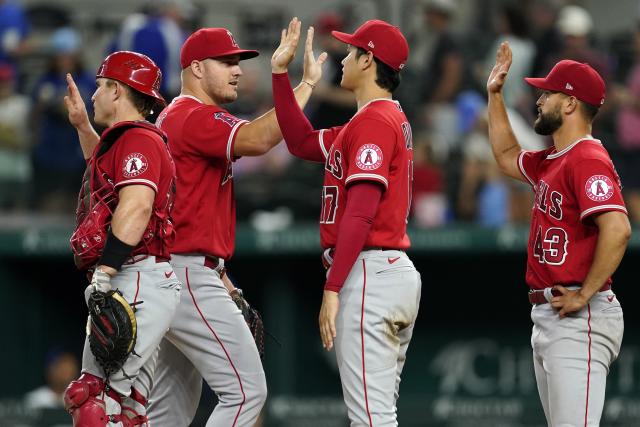 Homage Shohei Ohtani & Mike Trout Heathered Red Los Angeles Angels