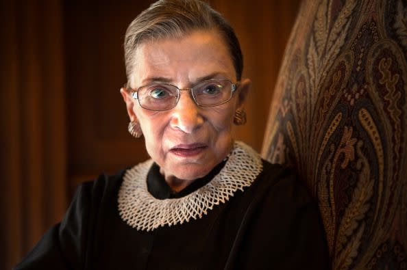 <p>Ginsburg sat for special portraits to commemorate her 20th anniversary of being a Supreme Court justice in 2013. Three years later, <a href="https://www.youtube.com/watch?v=HsaHGFQjp0w" rel="nofollow noopener" target="_blank" data-ylk="slk:Ginsburg would say;elm:context_link;itc:0;sec:content-canvas" class="link ">Ginsburg would say</a>, "I will do this job as long as I feel that I can do it full steam. At my age, you have to take it year by year."</p>