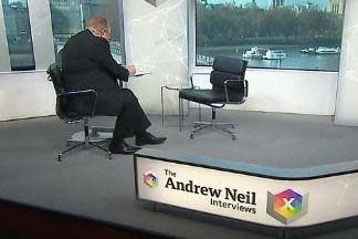 Andrew Neil and an empty chair on Thursday's show (BBC)