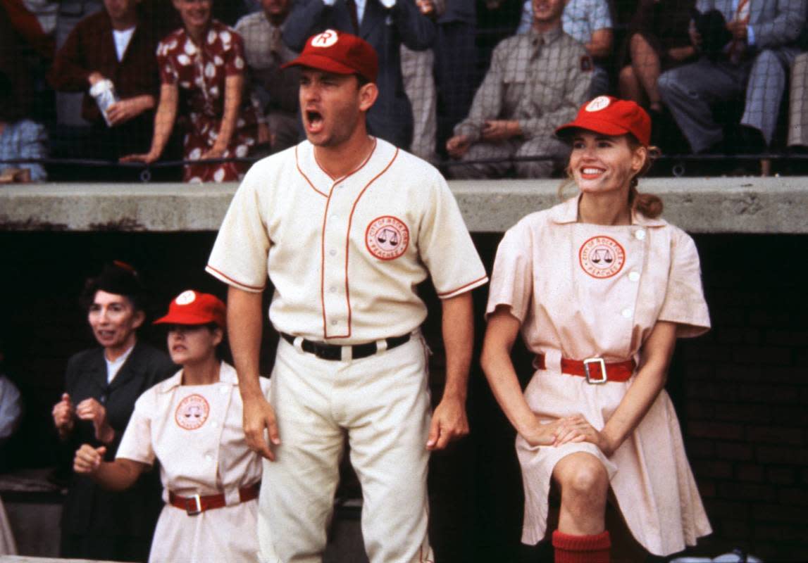 <p>IMAGO / United Archives</p><p>A heartwarming sports film about women's baseball during World War II, this movie stars <strong>Geena Davis</strong> and <strong>Lori Petty</strong> as sisters—perfection!—as well as <strong>Tom Hanks</strong>, <strong>Madonna</strong>, <strong>Rosie O'Donnell</strong> and more. </p><p><strong>Related: <a href="https://parade.com/897929/samuelmurrian/best-madonna-songs-ranked/" rel="nofollow noopener" target="_blank" data-ylk="slk:The 100 Best Madonna Songs of All Time;elm:context_link;itc:0;sec:content-canvas" class="link rapid-noclick-resp">The 100 Best Madonna Songs of All Time</a></strong></p>