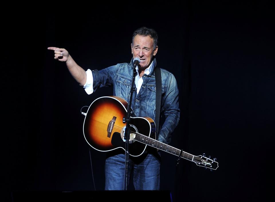 Bruce Springsteen performs at the 12th annual Stand Up For Heroes benefit concert at the Hulu Theater at Madison Square Garden in New York in 2018.