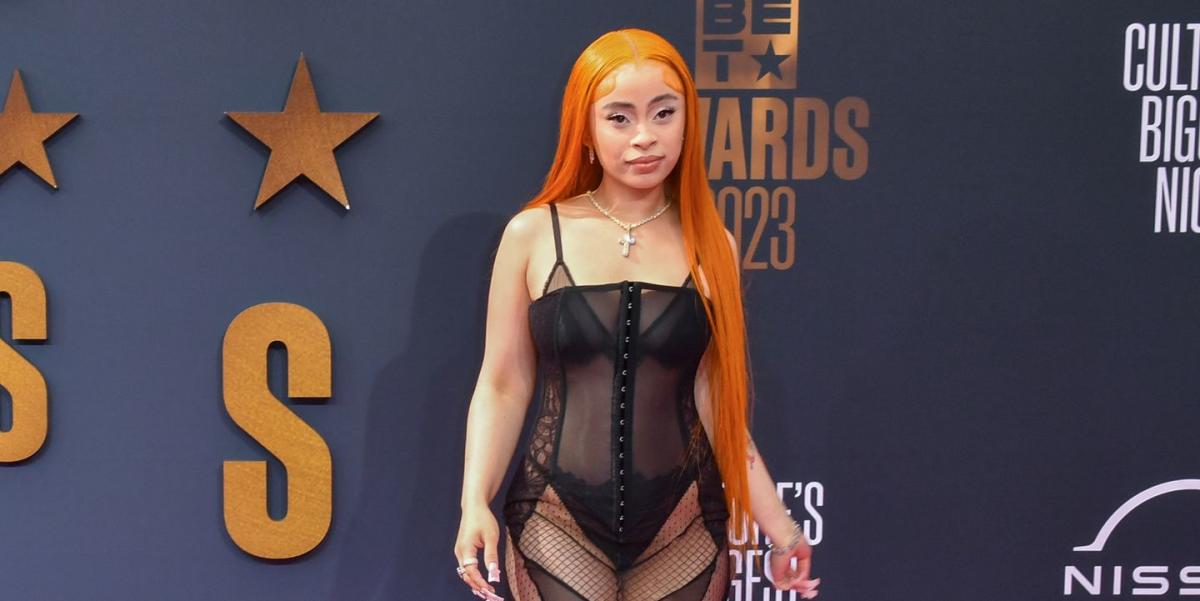 Ice Spice Looked Incredible in a Sheer Corset Dress on the BET Awards Red  Carpet