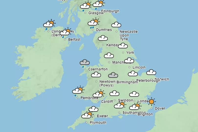 Conditions will get brighter in some parts of the UK from the start of next week -Credit:Met Office