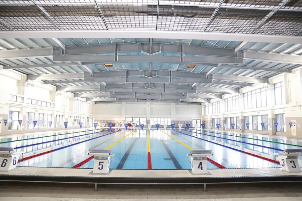 《圖說》台中市游泳訓練中心落成啟用。