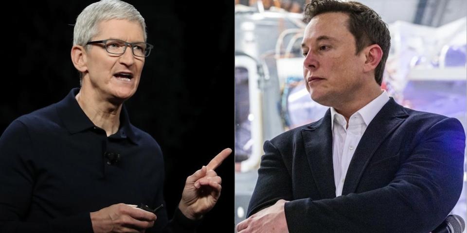 Tim Cook and Elon Musk