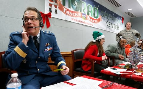 The Norad Santa Tracking Operation HQ, in 2014