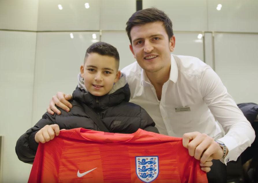 Belal was checked-in by Harry Maguire (BA)