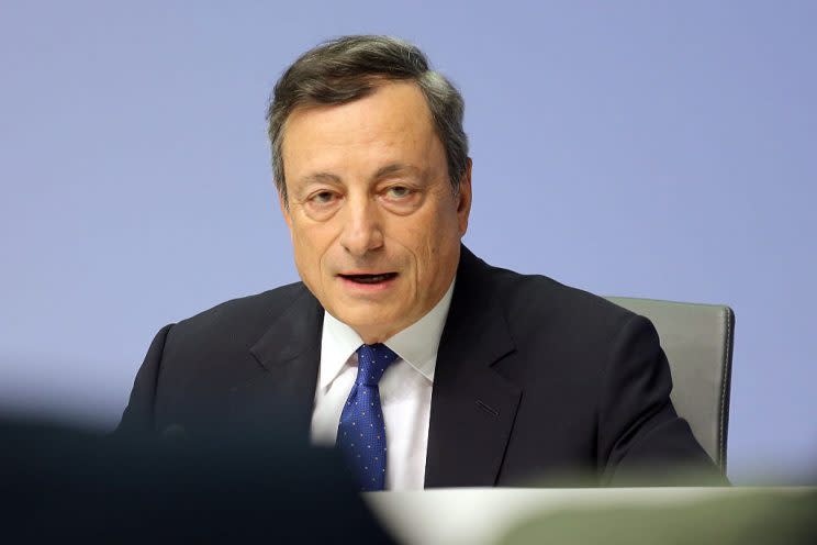 Mario Draghi, presidente del BCE. / Getty