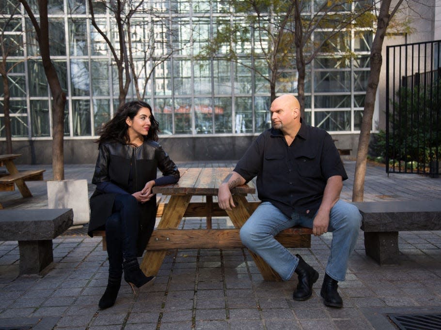 John Fetterman and Gisele Fetterman