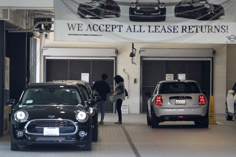 A newly-reopened Mini dealership is seen, as the global outbreak of the coronavirus disease (COVID-19) continues, in Santa Monica