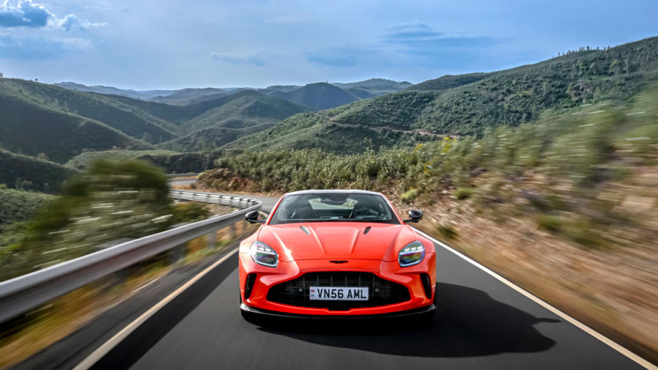 Driving the 2025 Aston Martin Vantage.