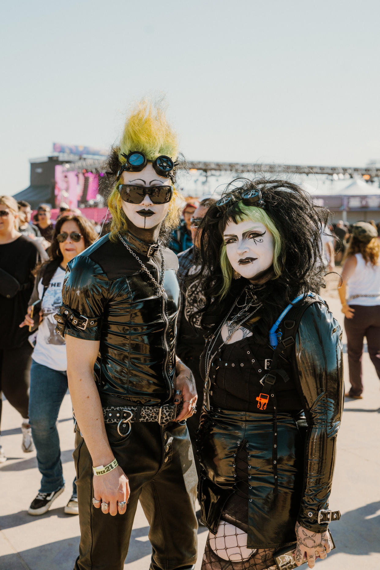 Darker Waves attendees dress to impress. (Matty Vogel)