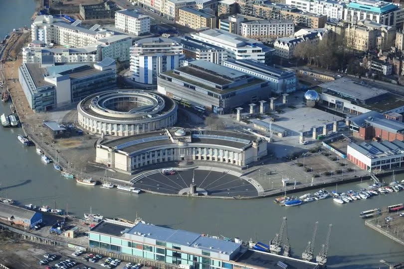 Bristol from the Air Aerial shot of Lloyds amphitheatre, Harbourside  03/02/2011  Photographer: Simon Galloway/Staff  Copyright: Bristol News and Media