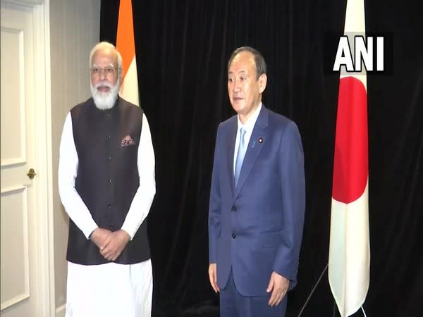 Prime Minister Narendra Modi and Japanese counterpart Yoshihide Suga