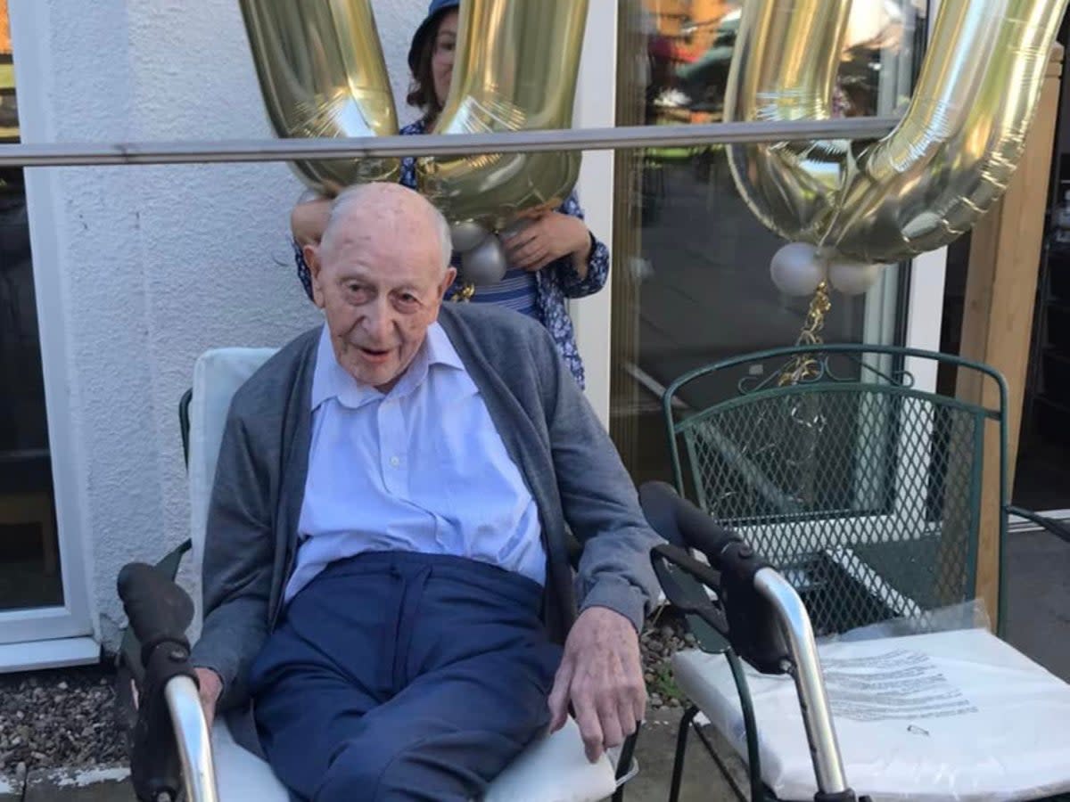 John turned 110 on Friday 26 August (The Hollies Rest Home)