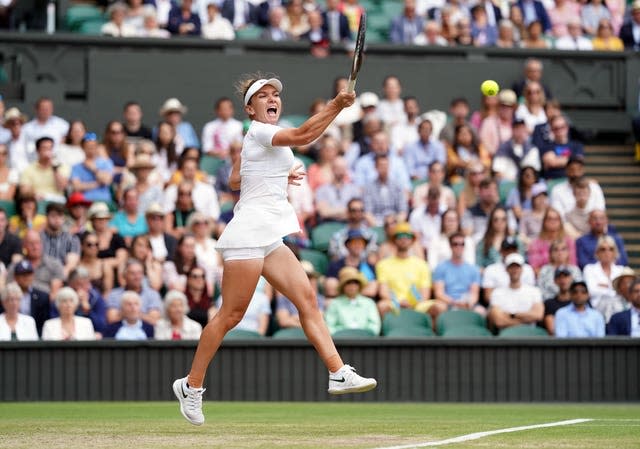 Simona Halep is through to the semi-finals once again