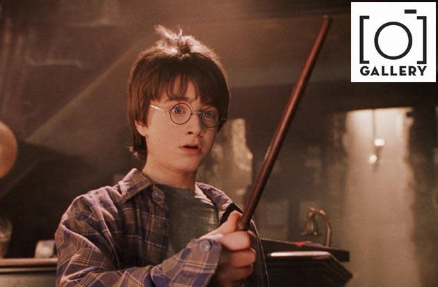 harry potter wand in 'philosopher's stone', daniel radcliffe.