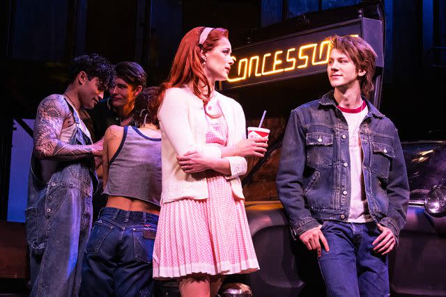 <p>Matthew Murphy</p> Emma Pittman as Cherry Valance and Brody Grant as Ponyboy Curtis in 'The Outsiders'