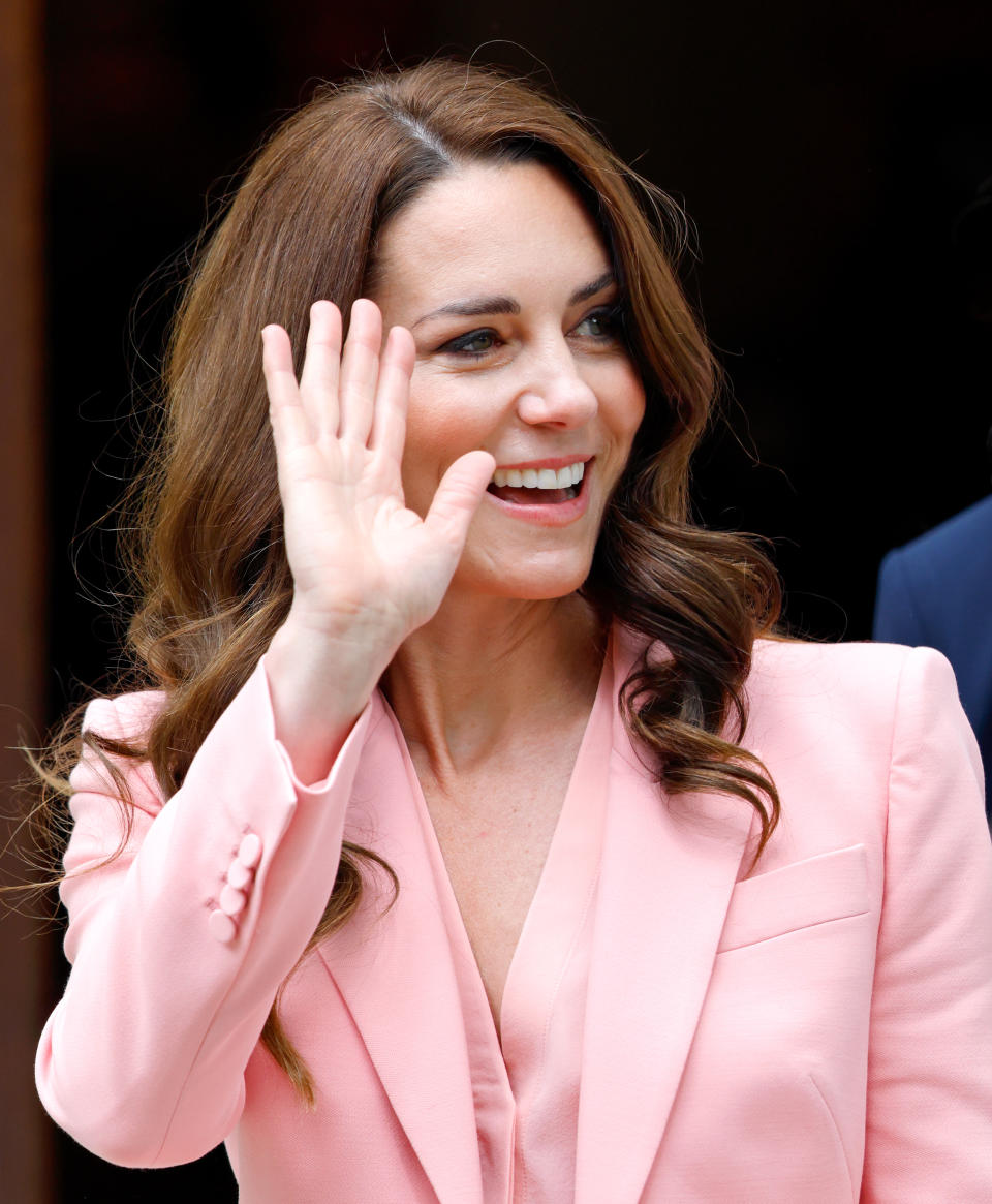 The Princess of Wales, clad in a bright pink suit, visits the Foundling Museum on May 25