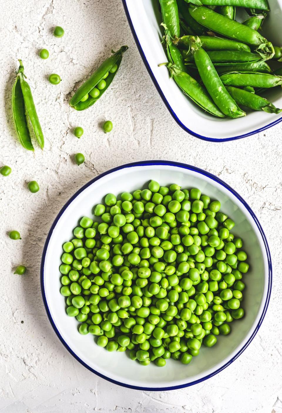 1) Peas