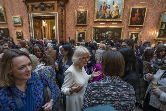 File photo dated 29/11/2022 of Ngozi Fulani (2nd left) at a reception at Buckingham Palace, London. 