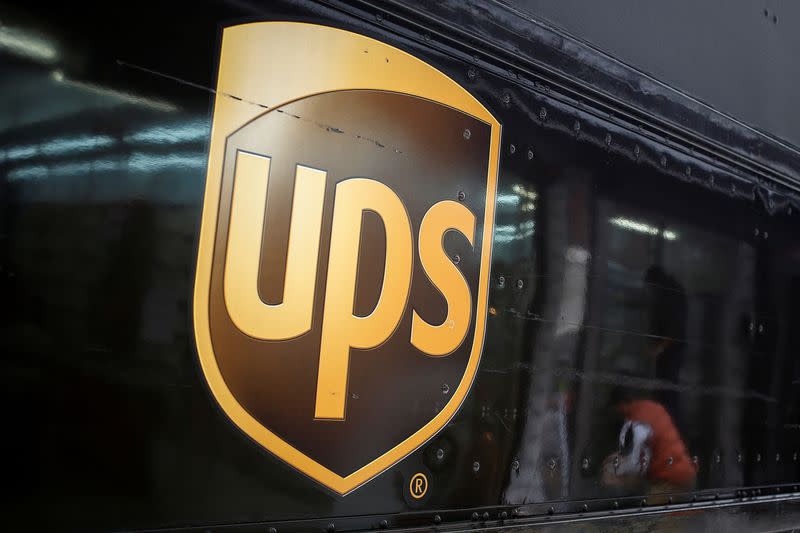 FILE PHOTO: A UPS delivery truck is seen in New York