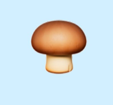 brown mushroom emoji