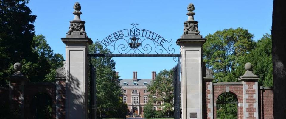 The entrance to Webb Institute