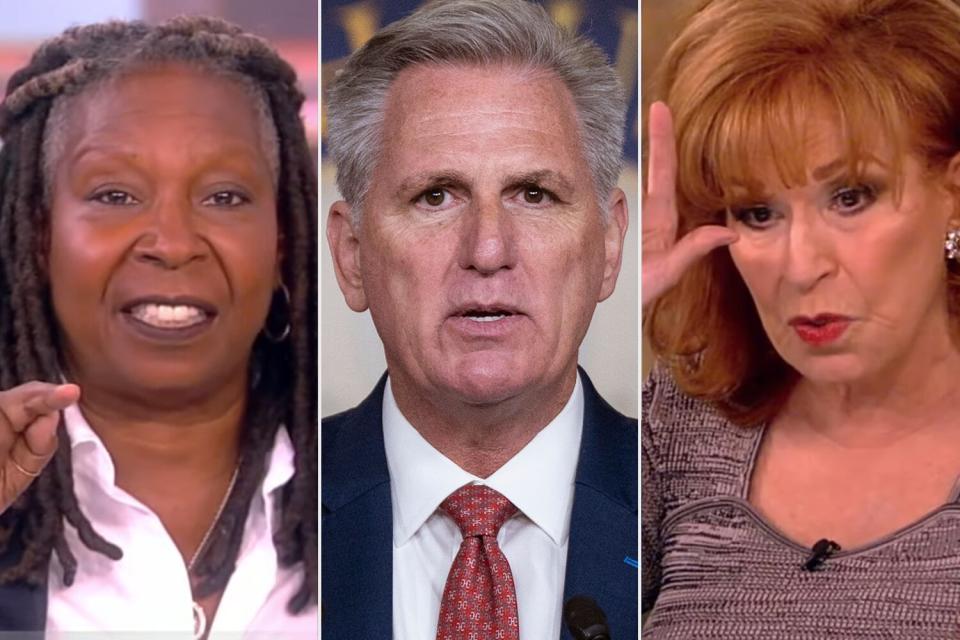 Whoopi Goldberg The View; US House Minority Leader, Kevin McCarthy, Republican of California; Joy Behar The View