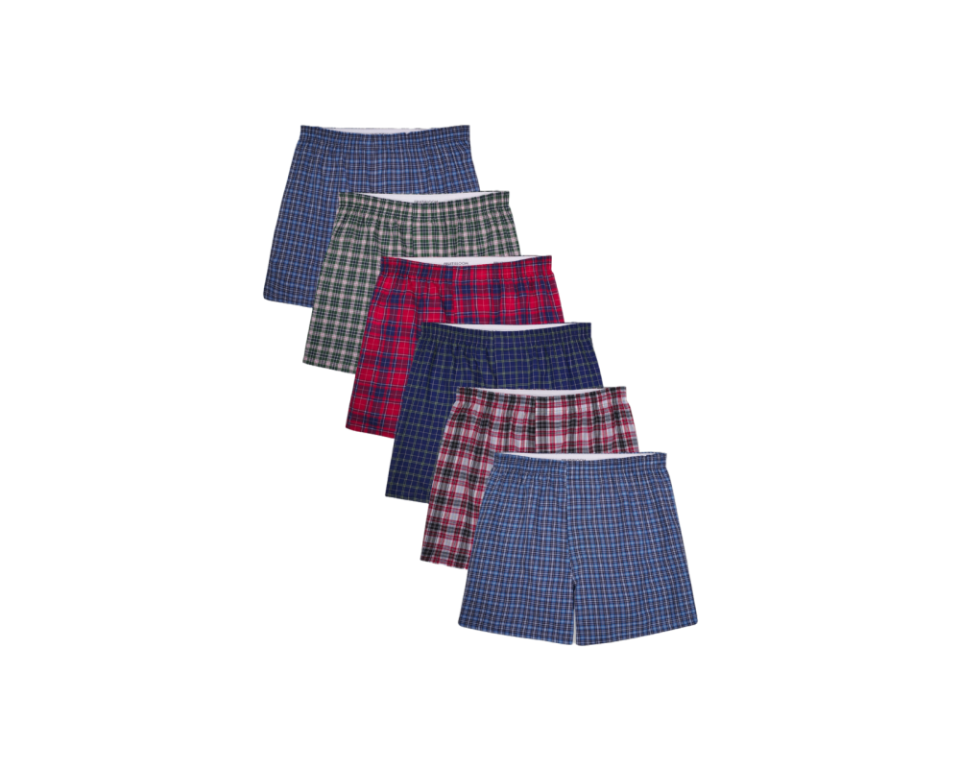 <p>Courtesy Image</p><p>When it comes to a traditional pair of boxers, you can't go wrong with Fruit of The Loom. Just take a look at this <a href="https://clicks.trx-hub.com/xid/arena_0b263_mensjournal?q=https%3A%2F%2Fgo.skimresources.com%3Fid%3D106246X1712071%26xs%3D1%26xcust%3Dmj-bestunderwearformen-cfriedmann-1123%26url%3Dhttps%3A%2F%2Fwww.fruit.com%2Ffruit-of-the-loom%2Fmen%2Funderwear%2Fboxers%2Fmens-boxers-tartan-6-pack%2F6P591.html&event_type=click&p=https%3A%2F%2Fwww.mensjournal.com%2Fstyle%2Fbest-underwear-men%3Fpartner%3Dyahoo&author=Christopher%20Friedmann&item_id=ci02b8d159e01a2605&page_type=Article%20Page&partner=yahoo&section=fashion&site_id=cs02b334a3f0002583" rel="nofollow noopener" target="_blank" data-ylk="slk:multipack of flannel undies;elm:context_link;itc:0;sec:content-canvas" class="link ">multipack of flannel undies</a> that will fit in any traditional guy’s underwear drawer. They'll feel even better when you're wearing them, thanks to that 55%/45% Cotton/Polyester blend.</p>