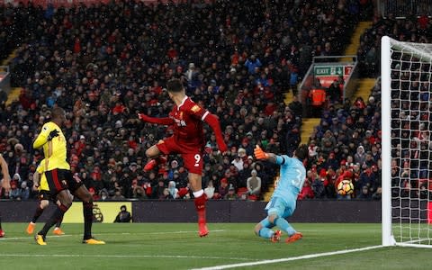 Firmino's flicked goal - Credit: REUTERS