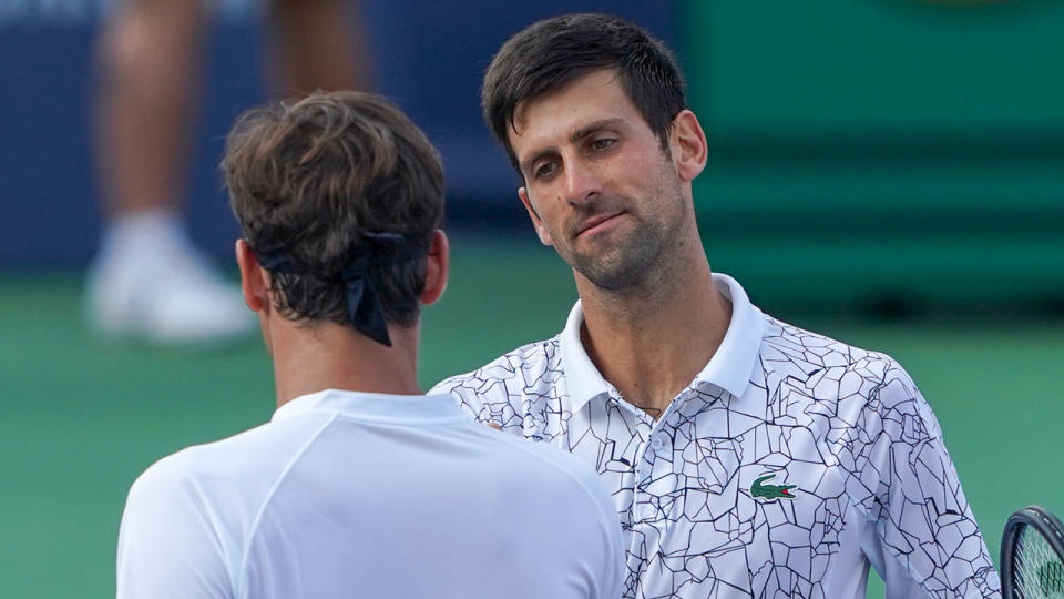 Novak Djokovic has extended his stunning record over Roger Federer. Pic: Getty