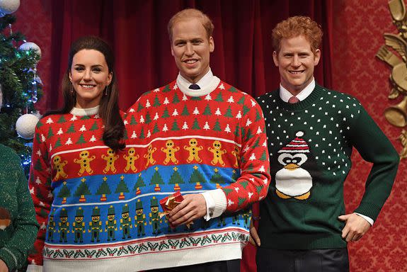 Also, can we just say that Harry looks positively dapper in this penguin knit? (Photo: AP)