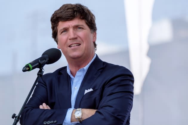 Conservative Festival In Hungary Features U.S. TV Host Tucker Carlson - Credit:  Janos Kummer/Getty Images