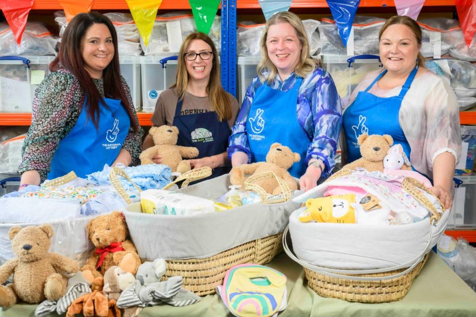 Ms Breen has been supporting charity The Baby Room, which provides essentials for new families in Wigan (Anthony Devlin/PA Wire)