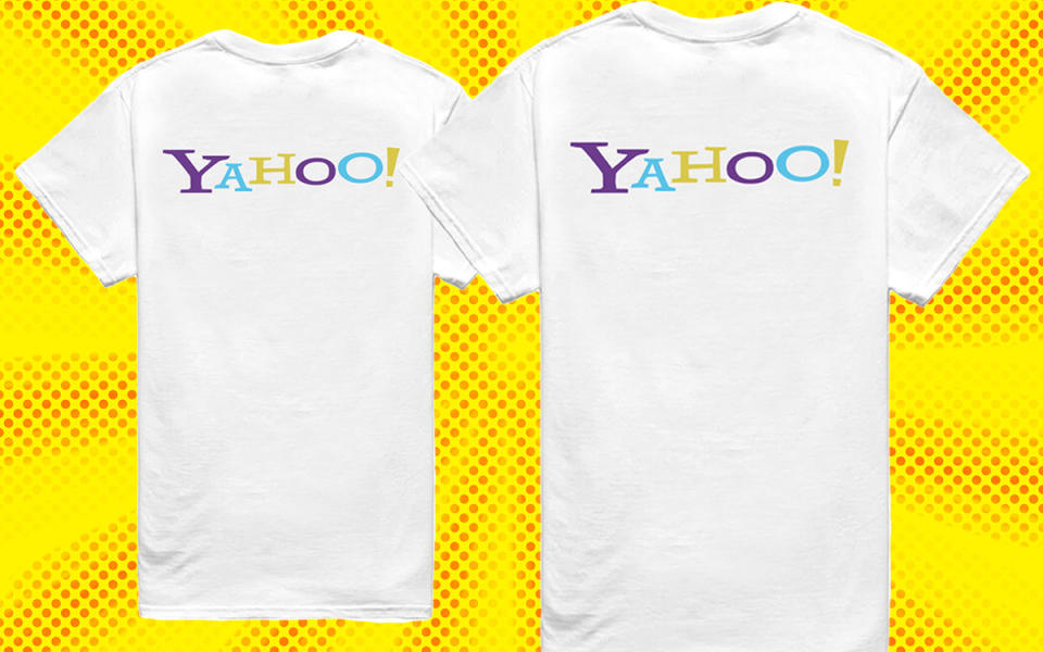 Wear your nostalgia on your sleeve with the new, throwback Yahoo! t-shirts. (Photo: Pacsun)