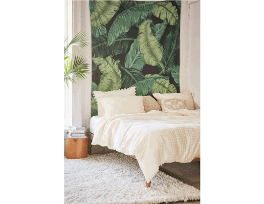 This tapestry may be the closest you’ll ever get to living in a tropical treehouse. 