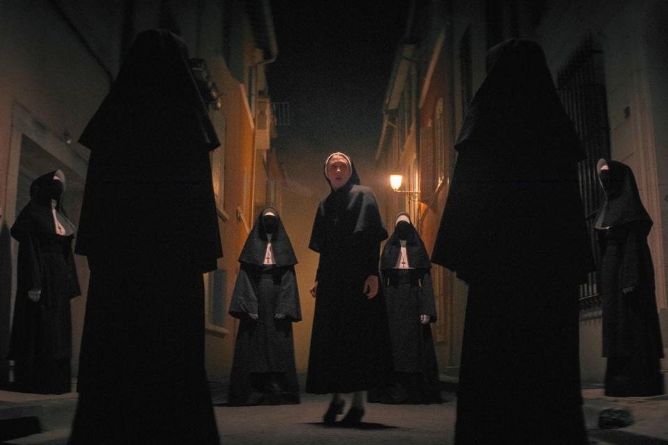 Taissa Farmiga as Sister Irene in "The Nun II."