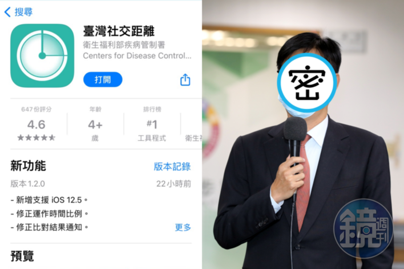 台灣近日爆發多例本土確診後，也讓「台灣社交距離」app一夕爆紅。（右圖為本刊資料照）