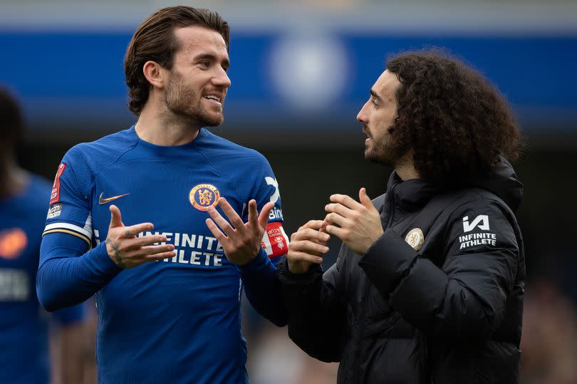 Chelsea left-backs Ben Chilwell and Marc Cucurella