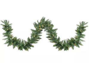 Northlight 9' x 12 Pre-Lit Buffalo Fir Artificial Christmas Garland