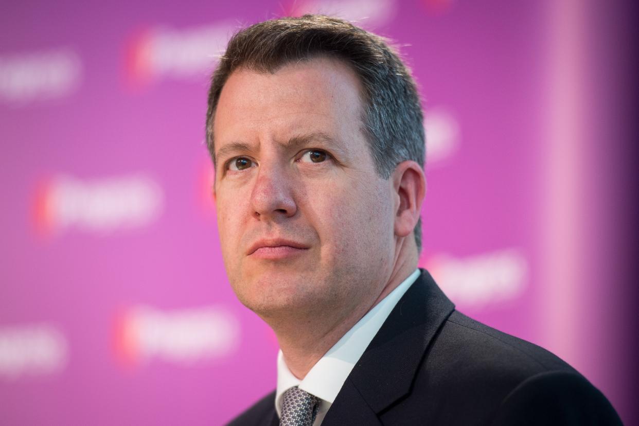 Labour MP and Shadow Chancellor of the Exchequer Chris Leslie addresses delegates at the Progress annual conference in central London on May 16, 2015. AFP PHOTO / LEON NEAL        (Photo credit should read LEON NEAL/AFP/Getty Images)