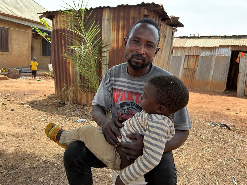 Friday Jimi, a small miller, who was kidnapped and released with ransom, in Kaduna