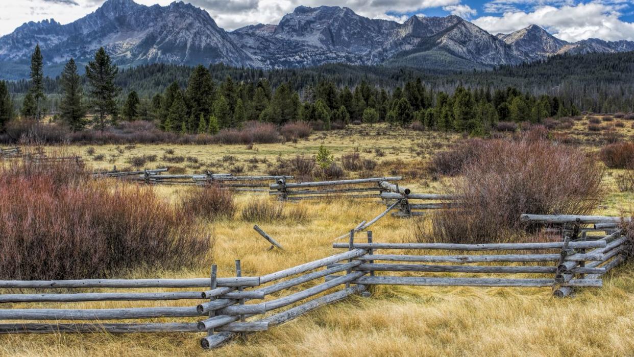 countryside near stanley, idaho