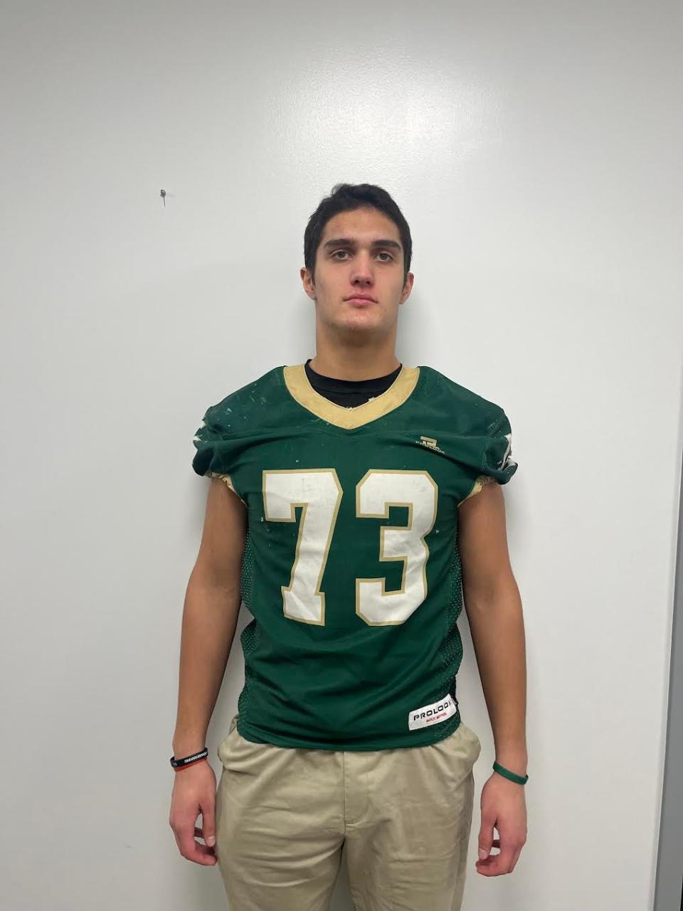 Jackson Lumen Christi offensive lineman Aiden Pastoriza