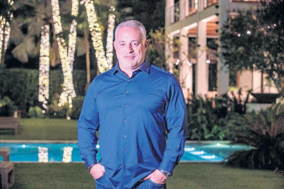 Coral Gables entrepreneur and attorney John H. Ruiz at his Coral Gables house in 2021.