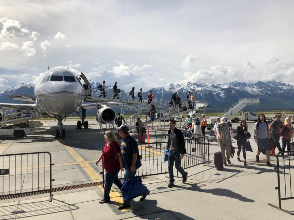 Jackson Hole is a top destination for private jets.
